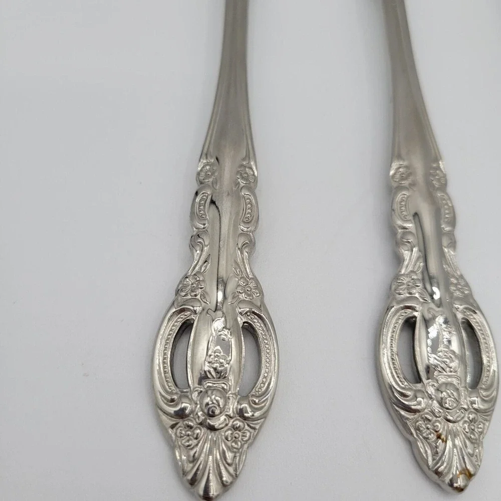 Baroque By‎ Estia Four Dinner Forks 18/8 Stainless Korea Flatware Replacements